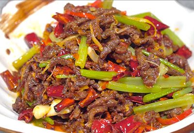 干煸牛肉丝的做法