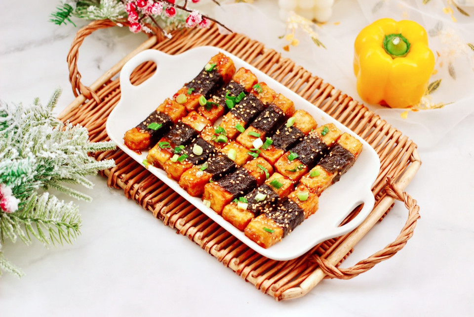 海苔照烧豆腐的做法