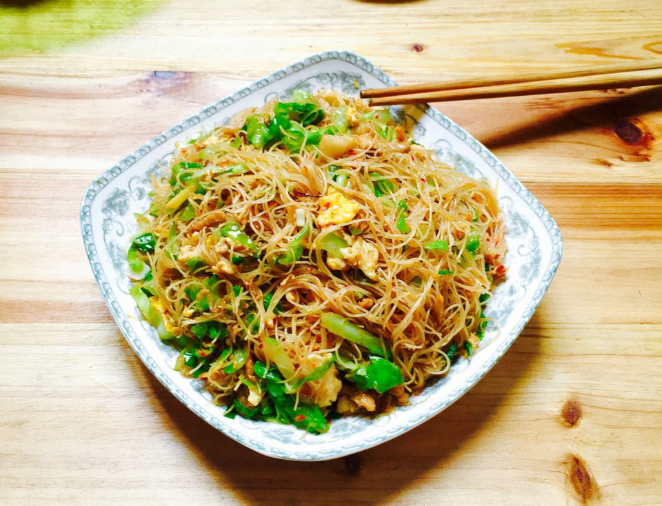 炒米粉的做法