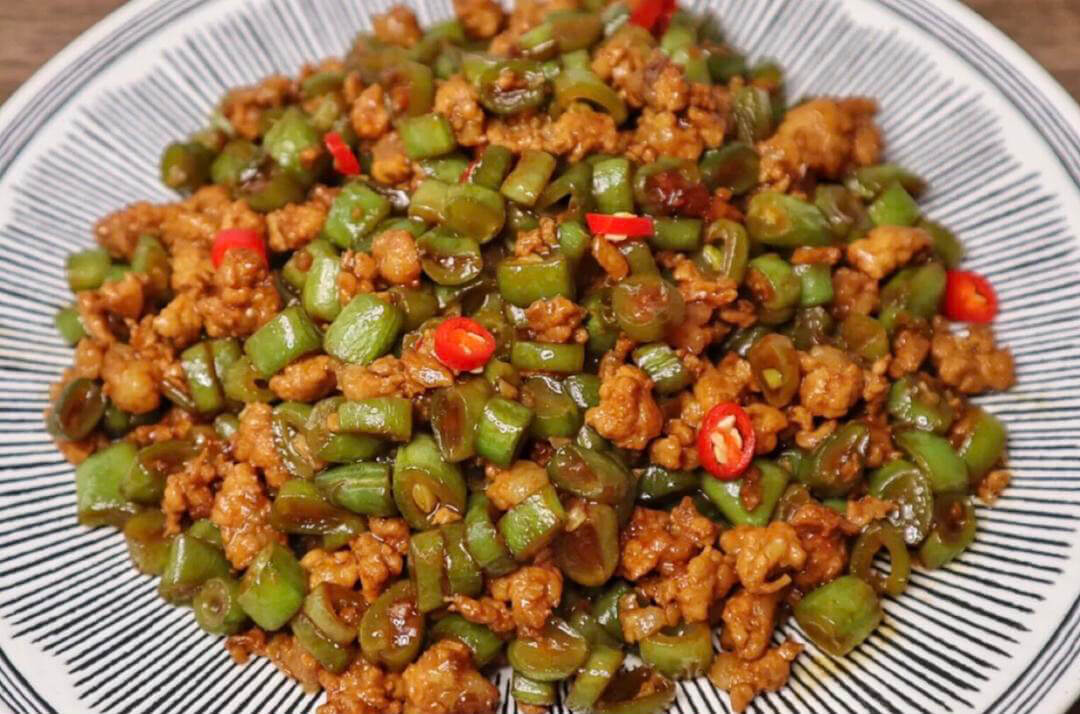 肉末豆角的做法