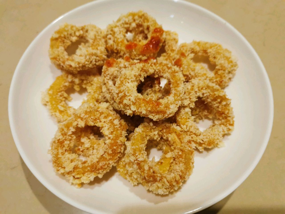 炸鱿鱼圈的做法